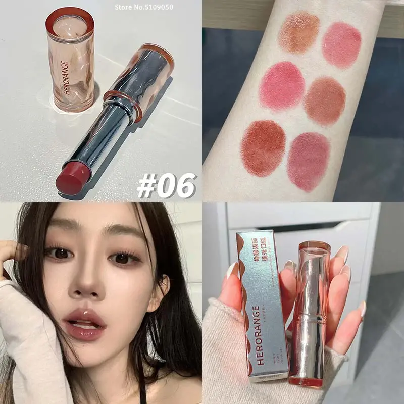 Mirror Light Lipstick Delicate Beautiful Makeup Solid Jelly Lip Gloss Watermelon Pink Long-lasting Moisturizing Without Fading