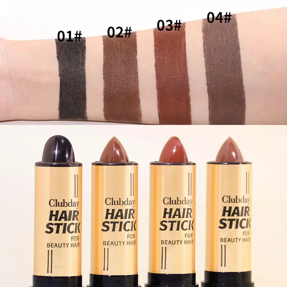 4g Hair Dye Pen High Saturation QuickDye Temporary Cover White Hair Makeup Accessories Hair Color Modify Cream Stick Black Brown