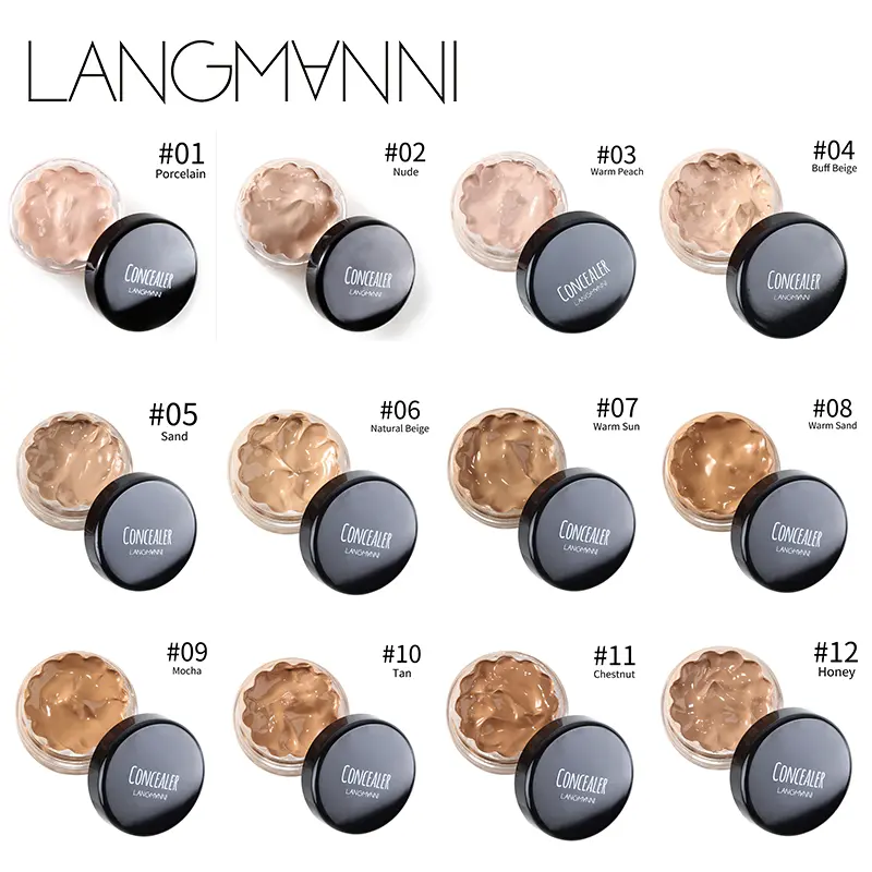 Face Creamy Concealer Foundation Palette Liquid Full Cover Dark Circles Acne Contour Cream Waterproof Makeup