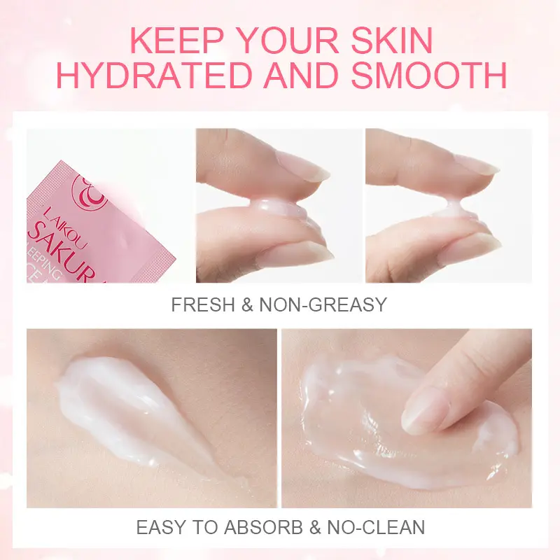 LAIKOU 5 pcs Moisturizing Facial Mask Anti Wrinkle Hydrating Face Sleeping Mask Brightening Night Face Jelly Mask Anti Aging