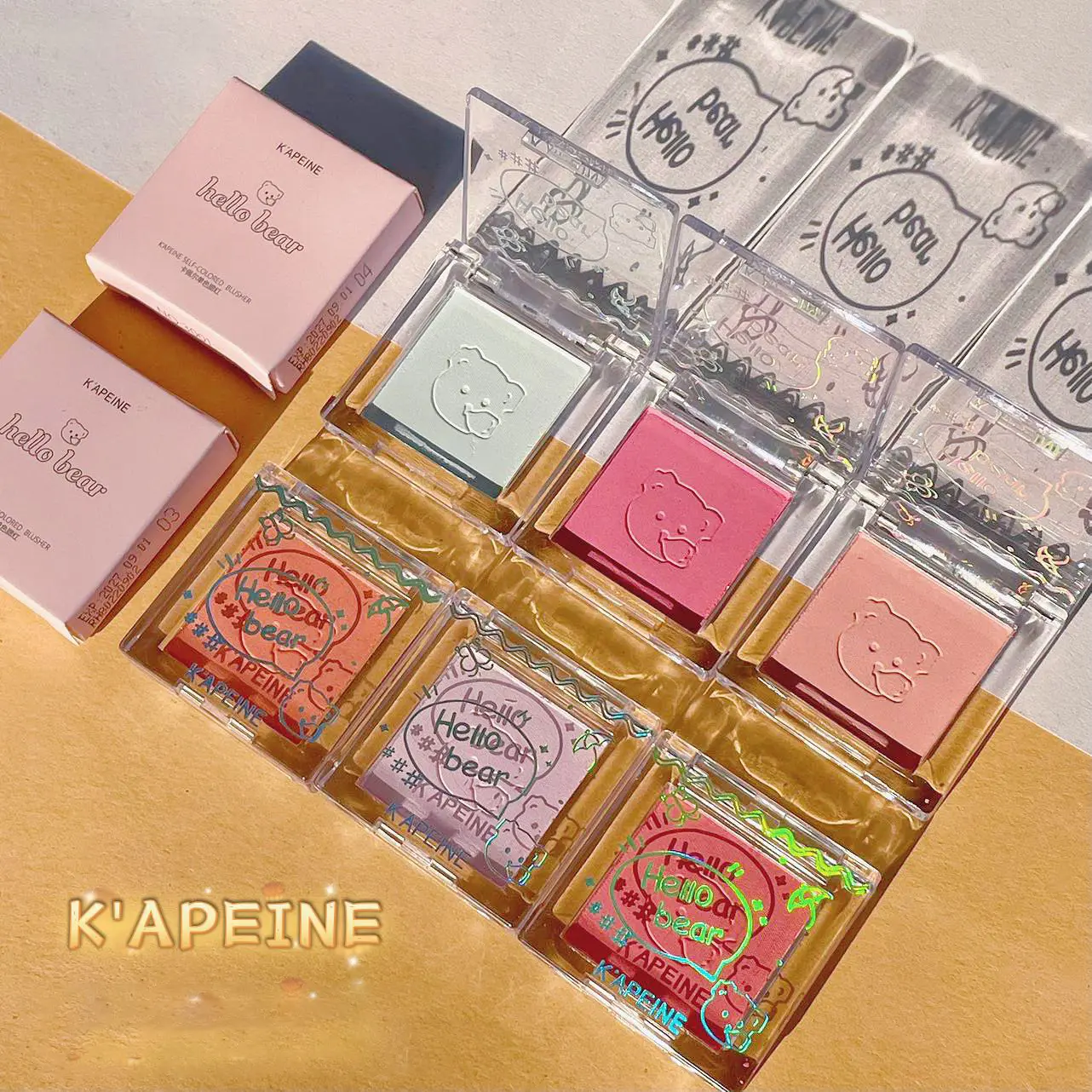 Monochrome Blush Palette Rose Hawthorn Cheek Tint Blusher Powder Natural Face Makeup Matte Peach Rouge Contour Shadow Palette