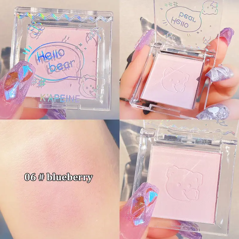 Monochrome Blush Palette Rose Hawthorn Cheek Tint Blusher Powder Natural Face Makeup Matte Peach Rouge Contour Shadow Palette