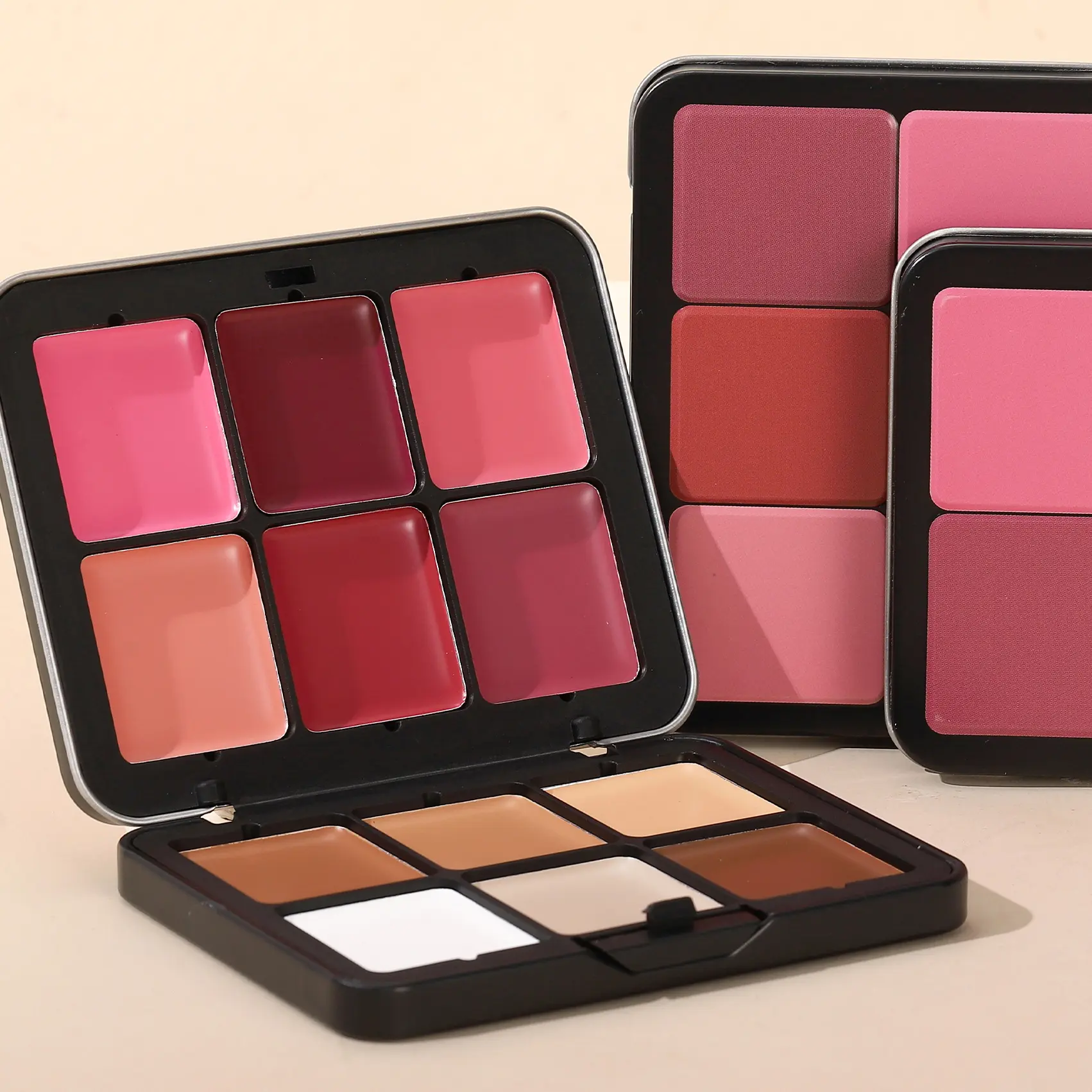 12-color Iron Box Concealer Blush Cream Matte Highlight Contour Makeup All-in-one Rouge Palette Full Coverage Makeup Corrector