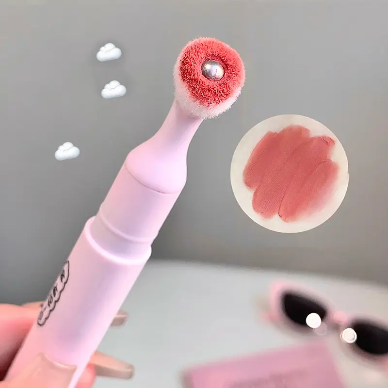 Velvet Iron Lip Cream Silky Matte Female Natural Red Bean Paste Lip Mud Party Waterproof Long Lasting Lip Glaze Cute Makeup Set