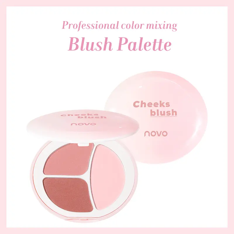 Three-colour Face Blusher Palette Matte Natural Cheek Tint Brighten Waterproof Face Contouring Cosmetics Blush Powder Makeup