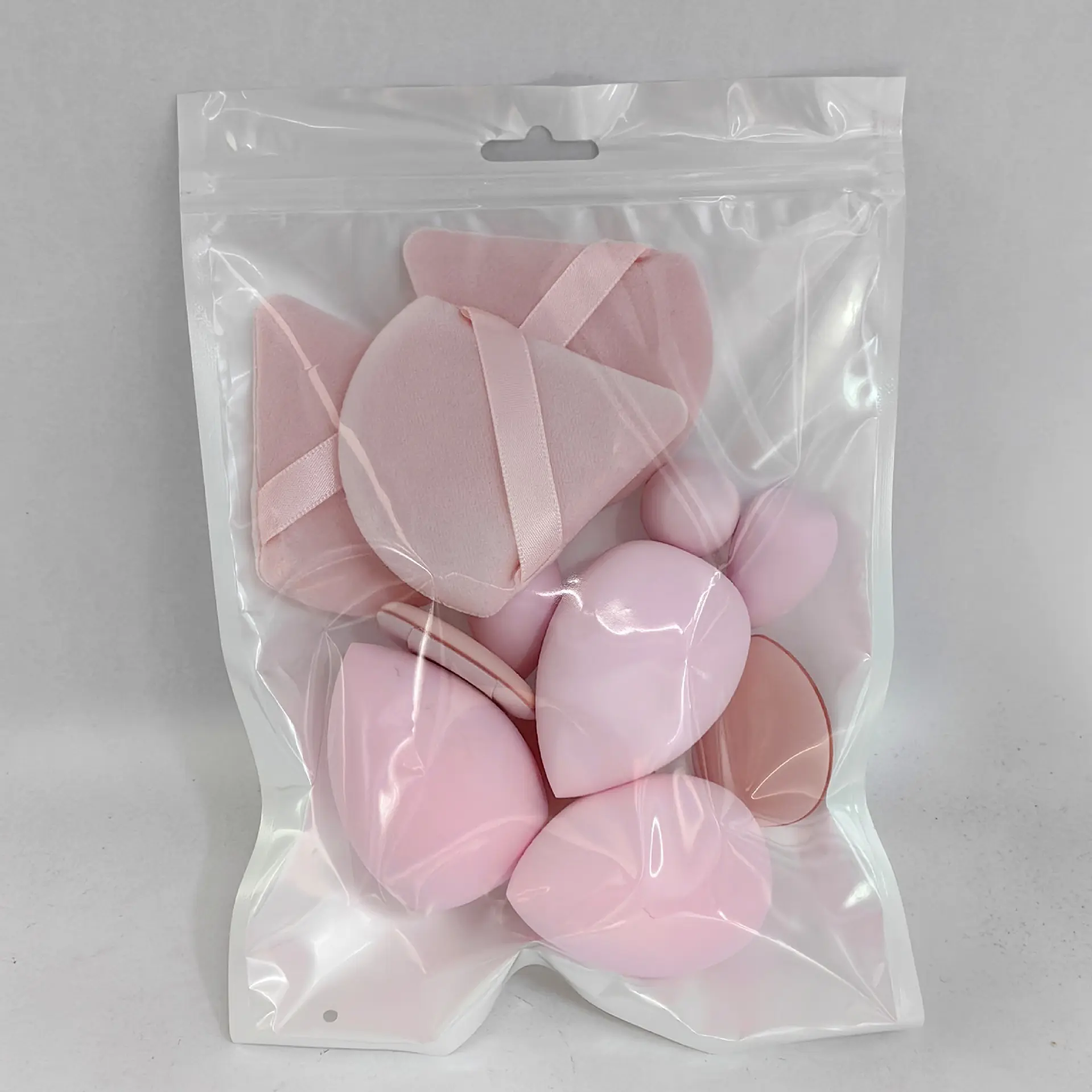 14Pcs Makeup Sponge Puff Set Velvet Triangel Powder Puff Beauty Egg Mini Finger Cosmetic Puff For Loose Powder Foundation Cream