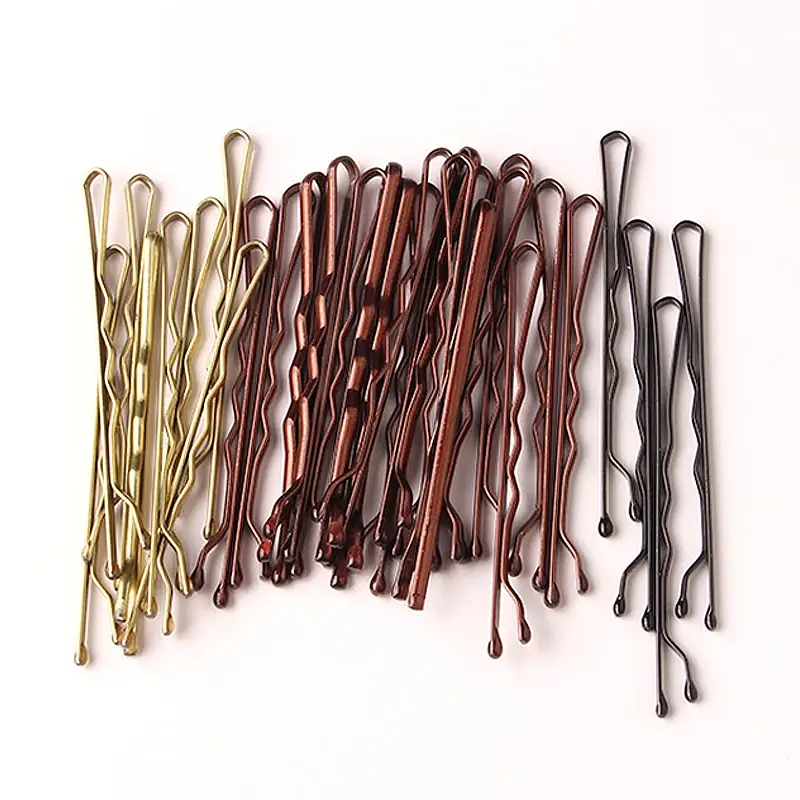 Hair Clip U-Shaped Bobby Pin Women Invisible Wavy Hairpin Hairstyle Styling Metal Hair Grips Barrette Hair Accessories