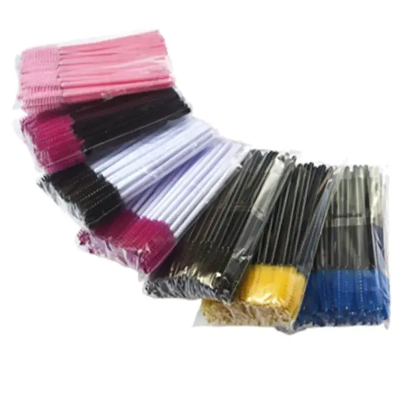 50Pcs Disposable Eyelashes Makeup Brushes Professional Mascara Wands Applicator Eye Lashes Cosmetic Brush Makeup Tool