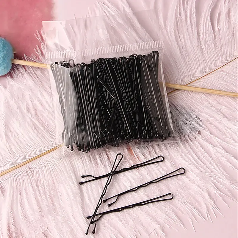 Hair Clip U-Shaped Bobby Pin Women Invisible Wavy Hairpin Hairstyle Styling Metal Hair Grips Barrette Hair Accessories
