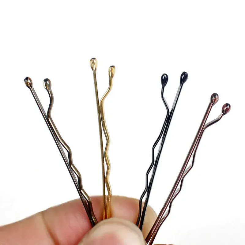 Hair Clip U-Shaped Bobby Pin Women Invisible Wavy Hairpin Hairstyle Styling Metal Hair Grips Barrette Hair Accessories