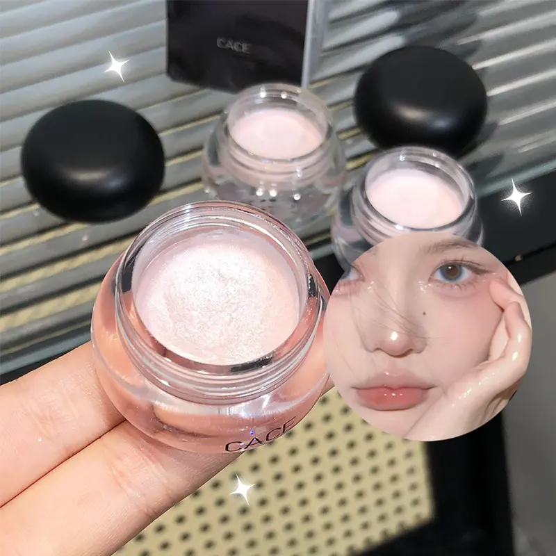 Pearl Gloss Highlighter Paste Makeup Wet Shine Diamond Glitter Eyeshadow Cream Monochrome Crystal Clear Sparkling Highlight Gel