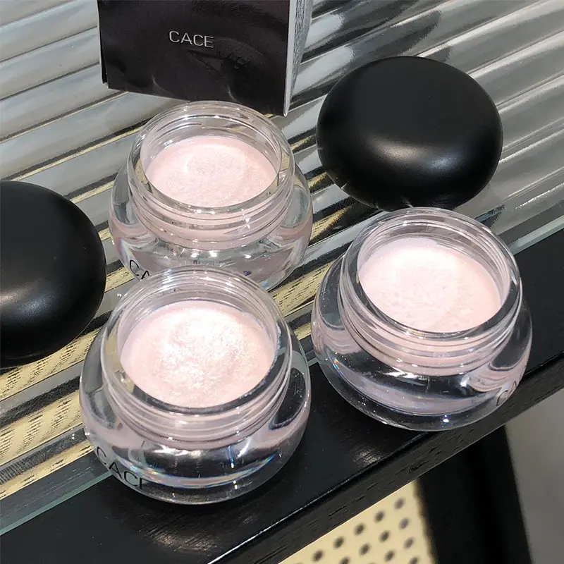 Pearl Gloss Highlighter Paste Makeup Wet Shine Diamond Glitter Eyeshadow Cream Monochrome Crystal Clear Sparkling Highlight Gel