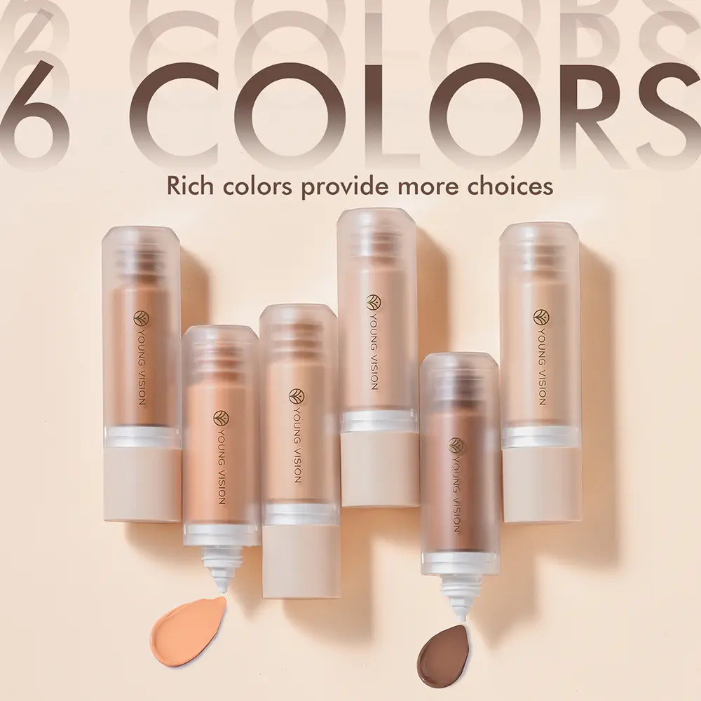Pressed Liquid Foundation Hydrating Matte Oil Control Full Coverage Long-Wearing Facial Concealer Professional Makeup 40ml