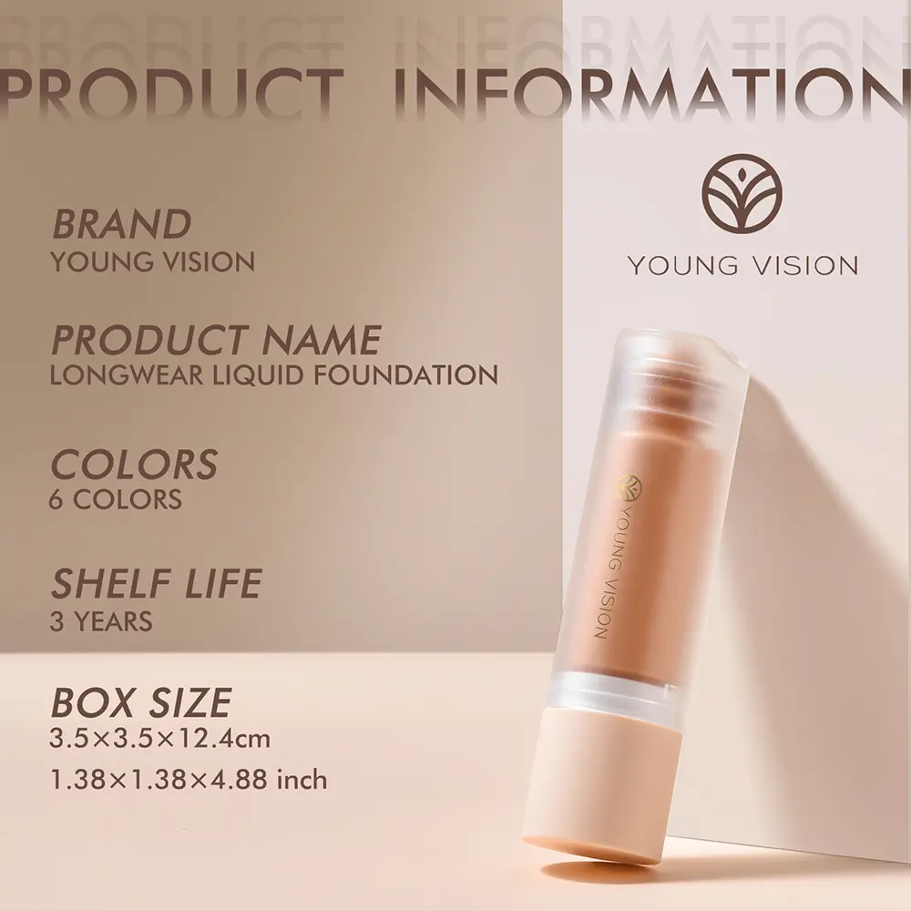 Pressed Liquid Foundation Hydrating Matte Oil Control Full Coverage Long-Wearing Facial Concealer Professional Makeup 40ml