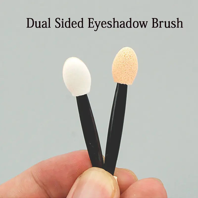 30/50/100 PCS Disposable Eyeshadow Brush Dual Sided Sponge Nylon Sets Make up Eye Shadow Brushes For Cosmetic Applicator Makeup