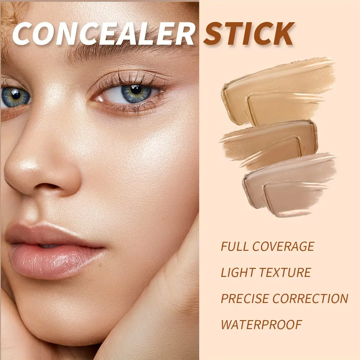 Makeup Solid Concealer Stick Cream Corrector Acne Dark Circles High Covering Moisturizing Oil Control Foundation Base Cosmetics