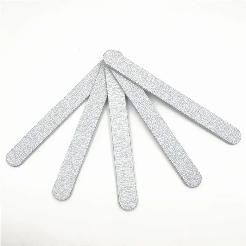 5pcs Nail File 100/180 Wooden Nail Buffer Professional Sandpaper Nail Gel Polish Files Strong Thick Grey Sanding Manicure Tools