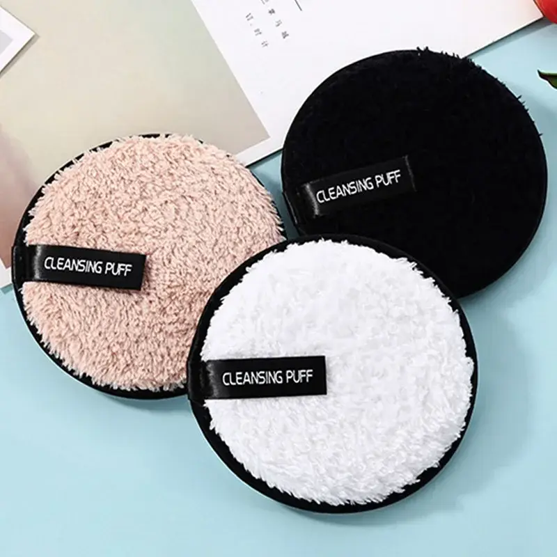 Soft Skin Makeup Remover Towel Facial Cleaning Tool Reusable Cotton Pads Cosmetic Cleaning Puff Face Towel Cloth Washable