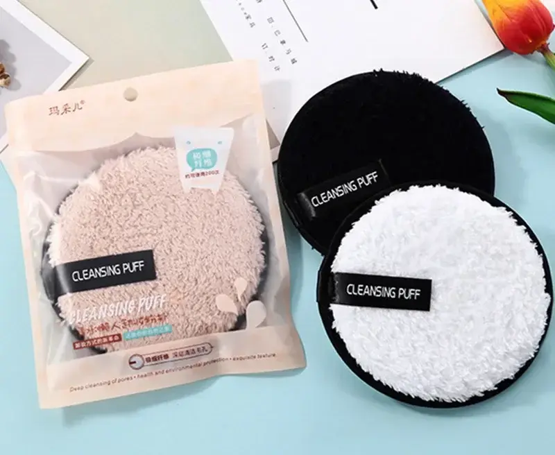 Soft Skin Makeup Remover Towel Facial Cleaning Tool Reusable Cotton Pads Cosmetic Cleaning Puff Face Towel Cloth Washable