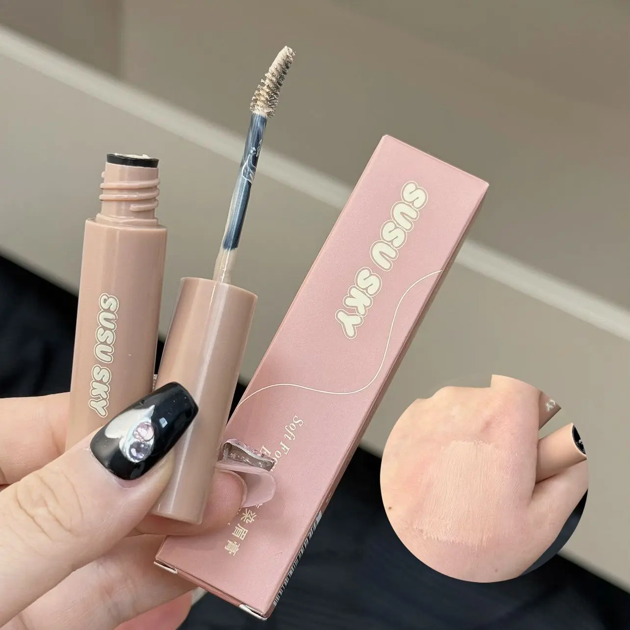 Natural Dyeing Eyebrow Cream High Pigment Long-lasting Waterproof Natural Wild Eye Brow Tint Enhancer Brow Mascara Cosmetic