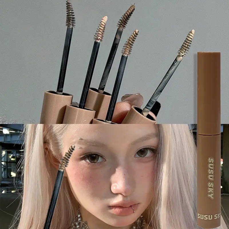 Natural Dyeing Eyebrow Cream High Pigment Long-lasting Waterproof Natural Wild Eye Brow Tint Enhancer Brow Mascara Cosmetic