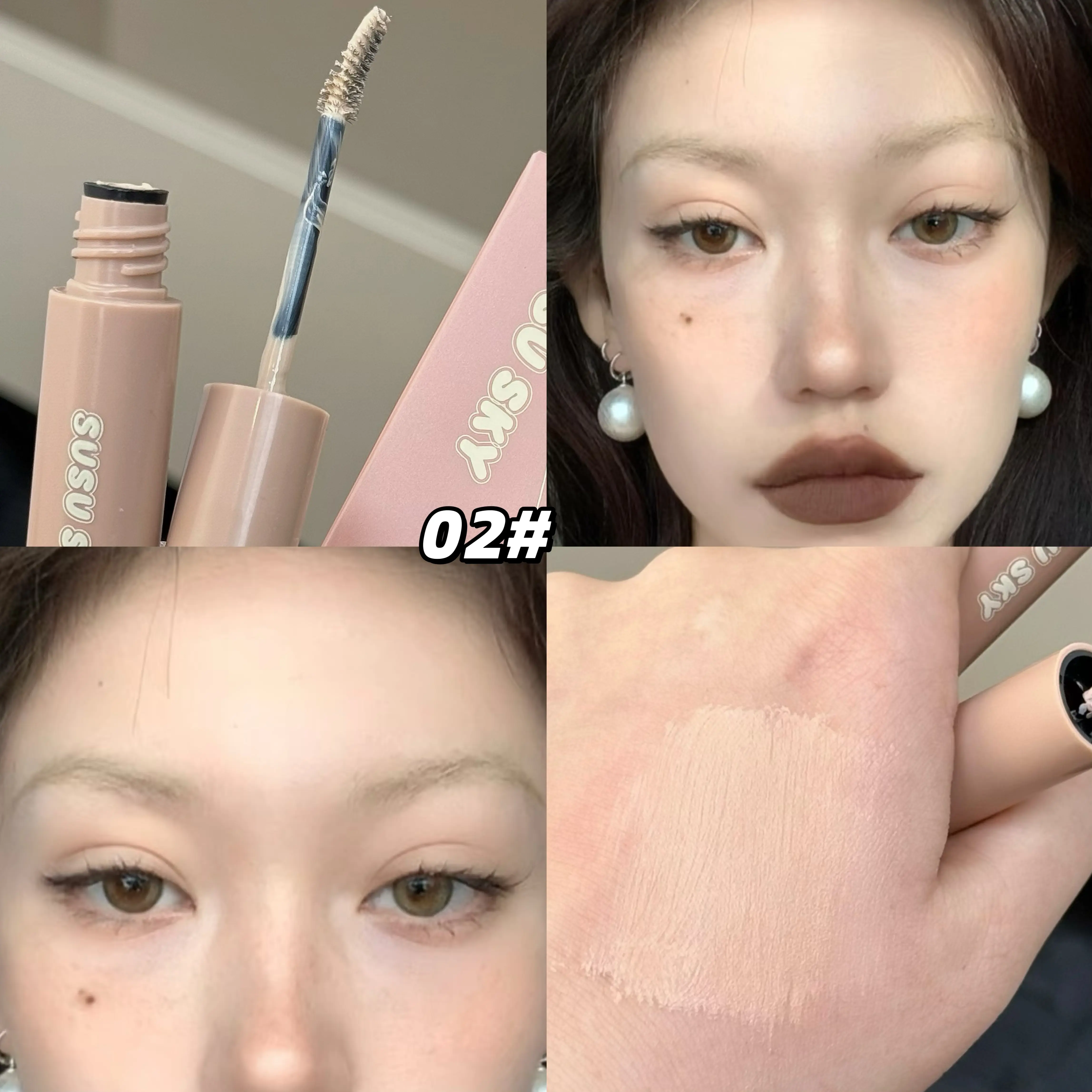 Natural Dyeing Eyebrow Cream High Pigment Long-lasting Waterproof Natural Wild Eye Brow Tint Enhancer Brow Mascara Cosmetic