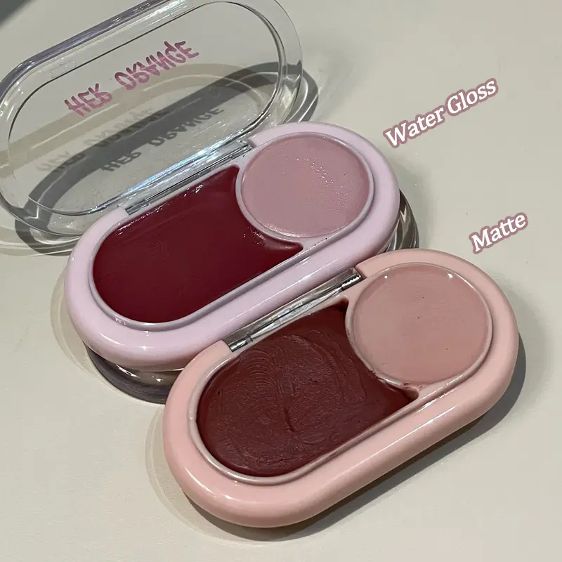 Dual-Color Blush Cream Moisturizing Matte Expanding Purple Blusher Mud Gloss Red Brown Cheek Contracting Shades Natural Makeup