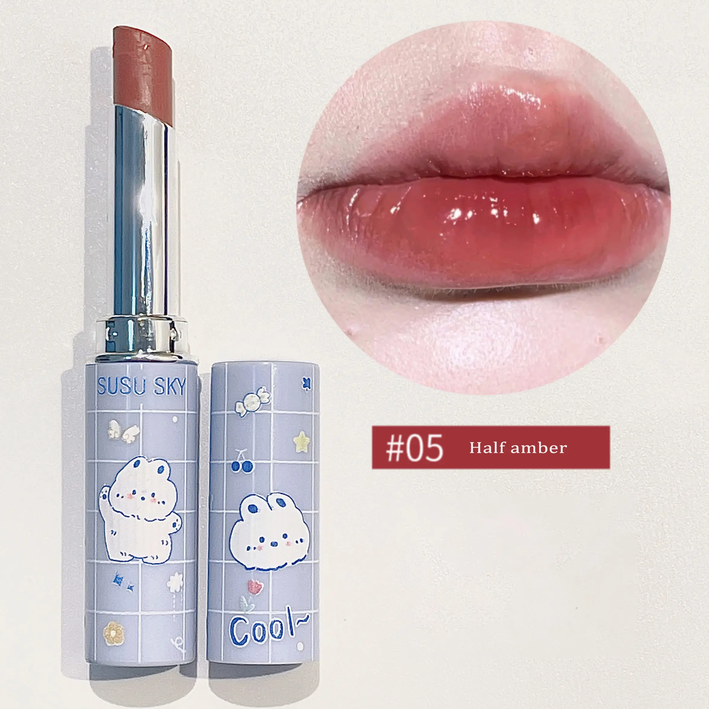 6 Colors Colored Lip Balm Moisturizing Lip Tint Lasting Lipstick Waterproof Transparent Lip Repair Stick Girls Make Up Cosmetic