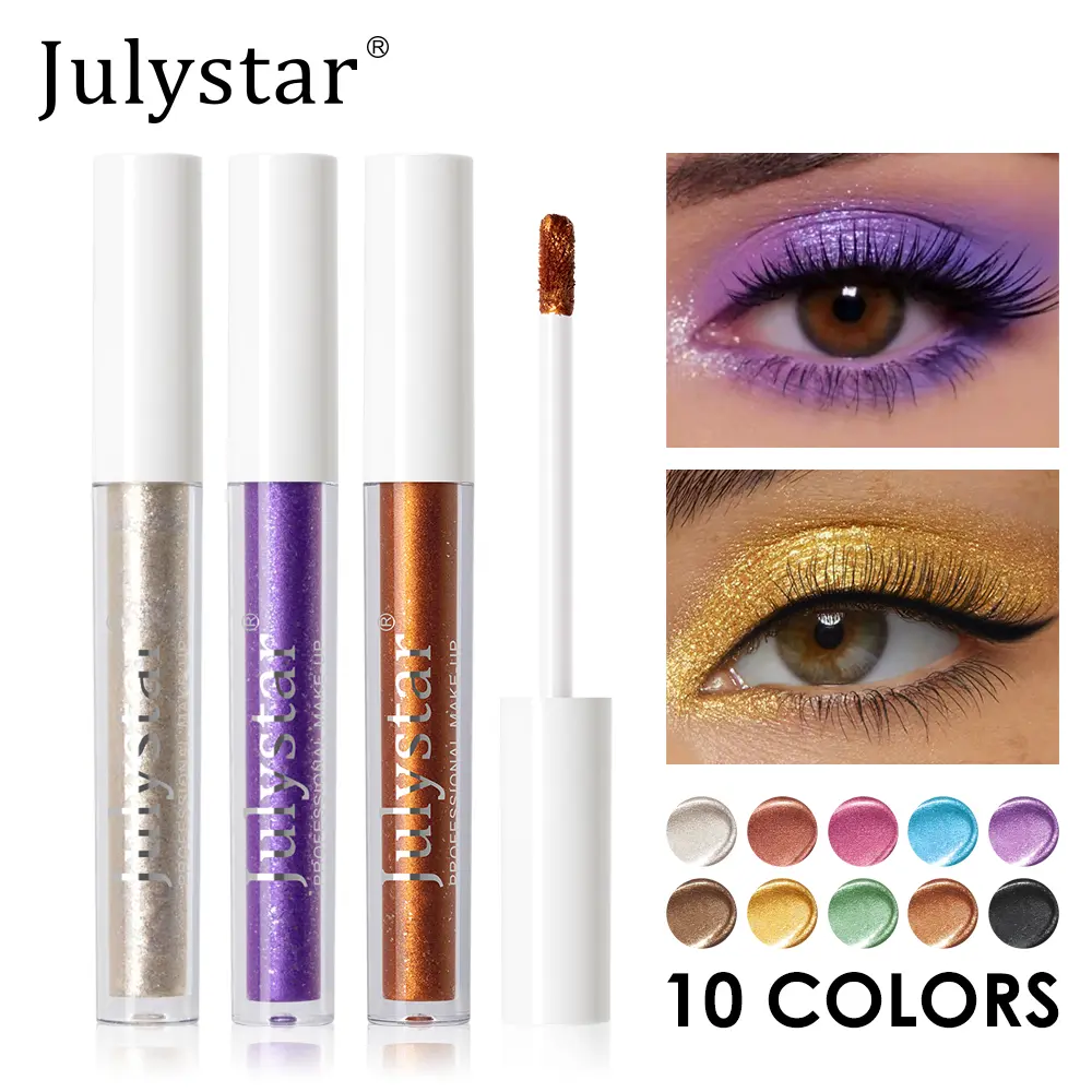 Metallic Pearl Liquid Eye Shadow Stick Makeup Shimmering Highlighter Undereye Lying Silkworm Brightener Smudge-Proof Eye Makeup
