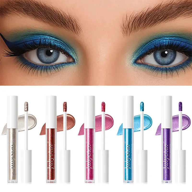 Metallic Pearl Liquid Eye Shadow Stick Makeup Shimmering Highlighter Undereye Lying Silkworm Brightener Smudge-Proof Eye Makeup