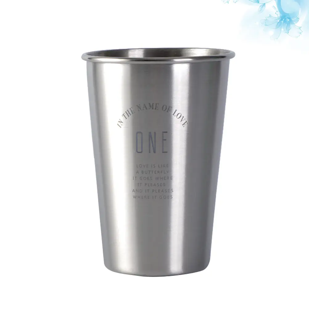 water cup stainless steel cup drinking cup juice cup coffee mug