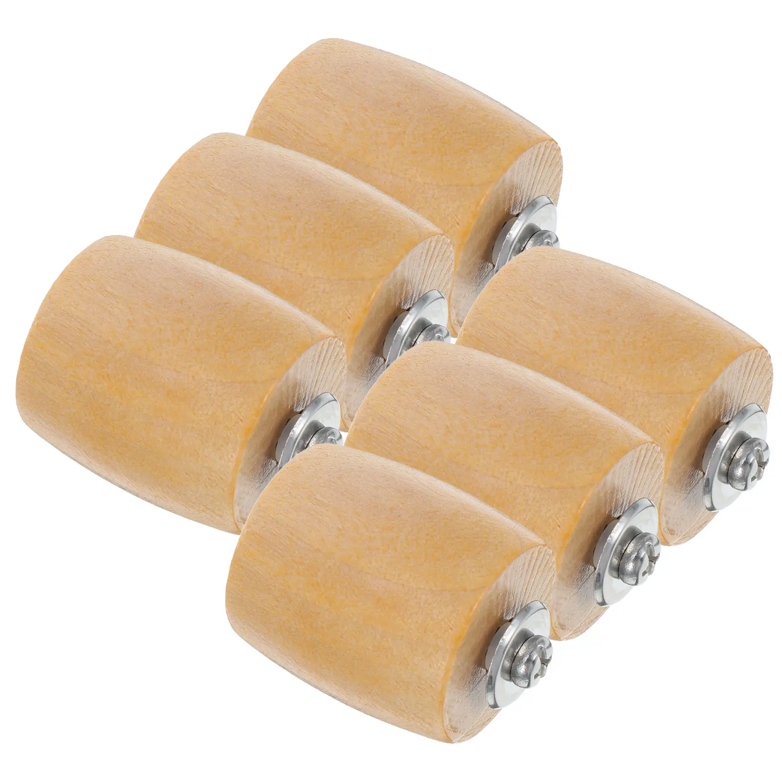 6 Pcs Universal Pot Lid Handles Replacement Heat Resistant Ergonomic Cookware Knobs Kitchen Utensils Wood Style Glass