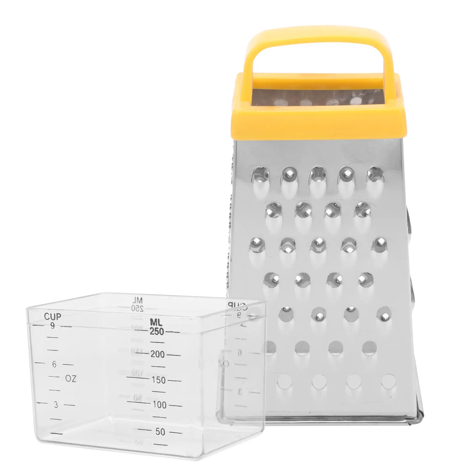 Cheese Grater Vegetable Slicer Stainless Steel Multi Function Shredder Non Slip Handle Kitchen Tool Fits Countertops