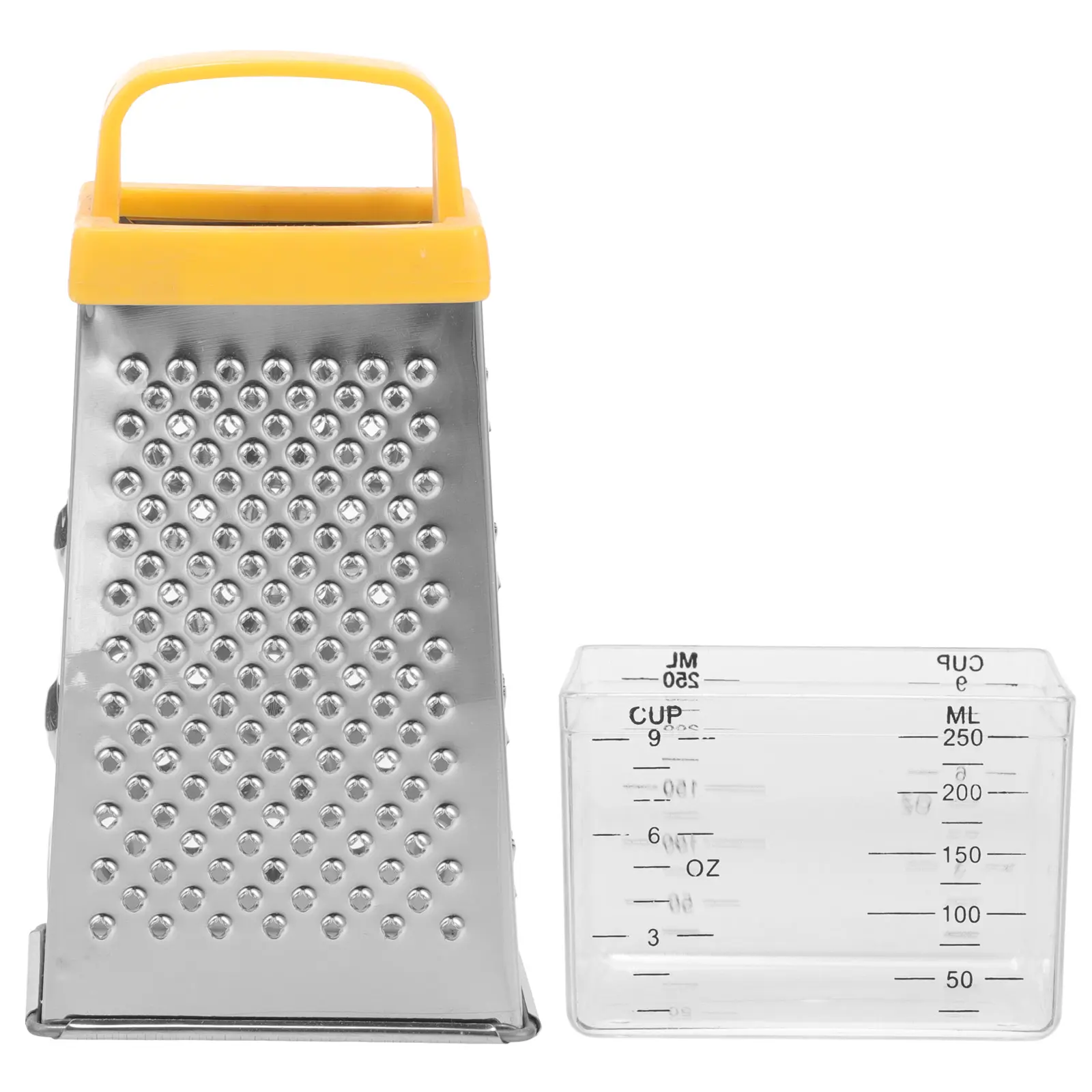 Cheese Grater Vegetable Slicer Stainless Steel Multi Function Shredder Non Slip Handle Kitchen Tool Fits Countertops