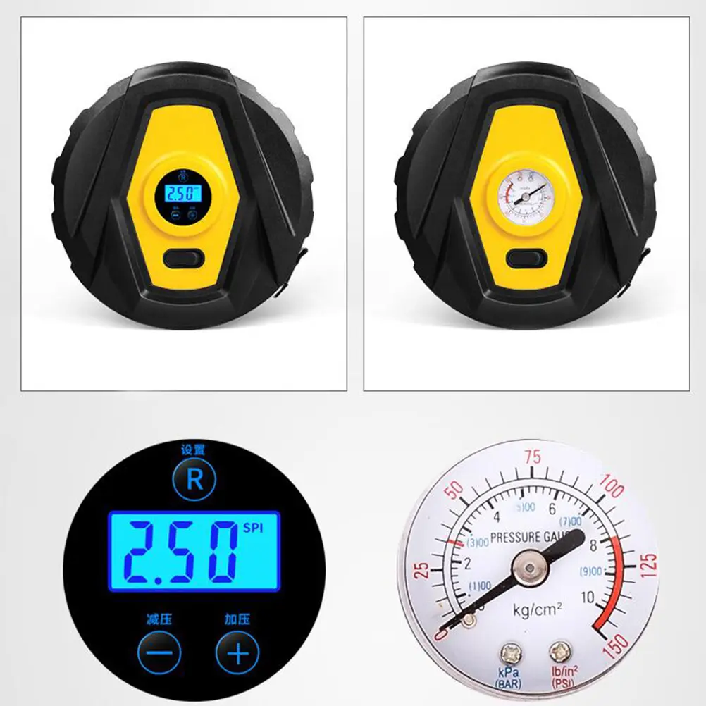 12V Car Air Pump Tire Inflator Electric Compressor for Motorbike SUV Bicycle ATV Inflate Toys LED Mini Heavy Duty
