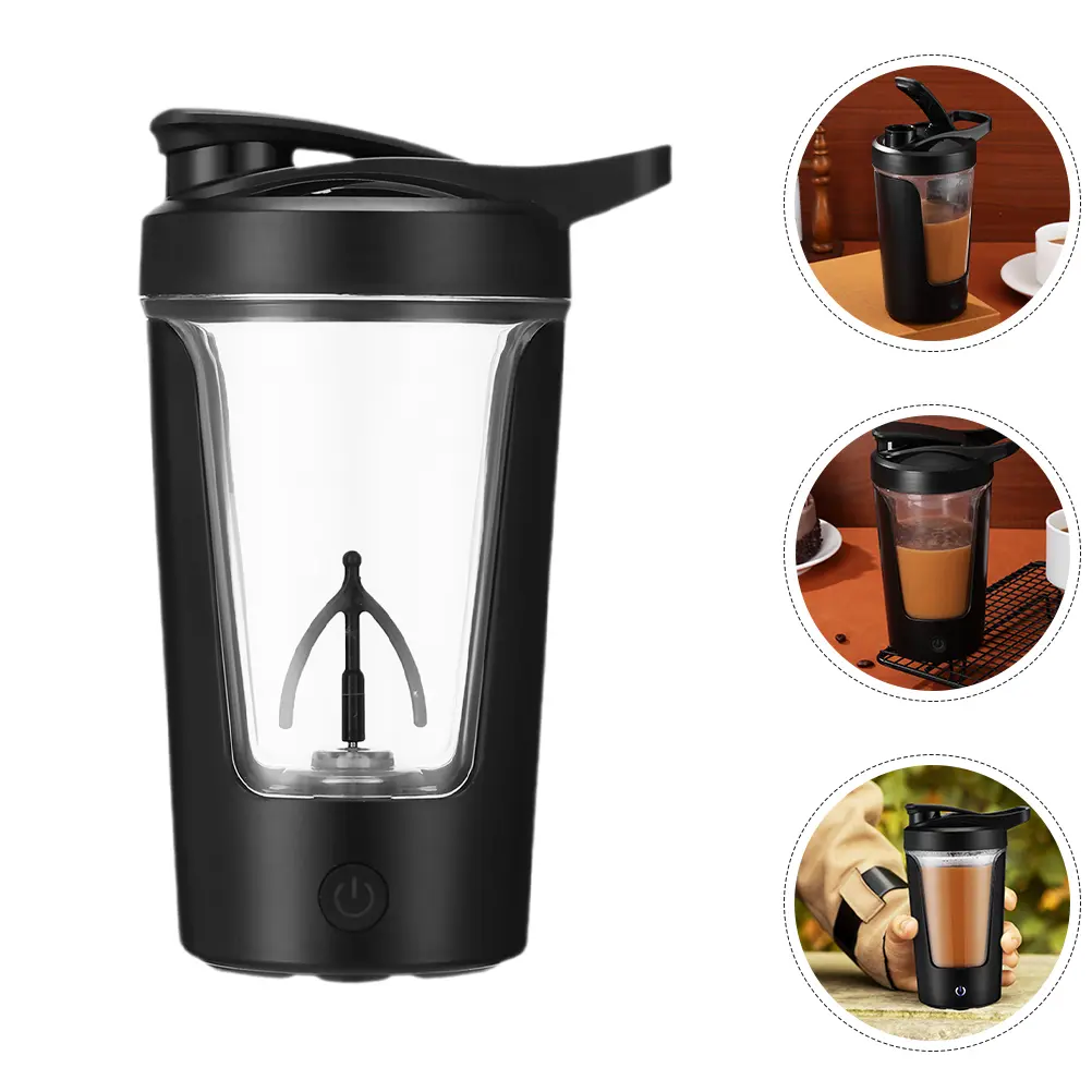 Cup Coffee Mug Electric Automatic Stirring Cups Holder Abs Stirrer