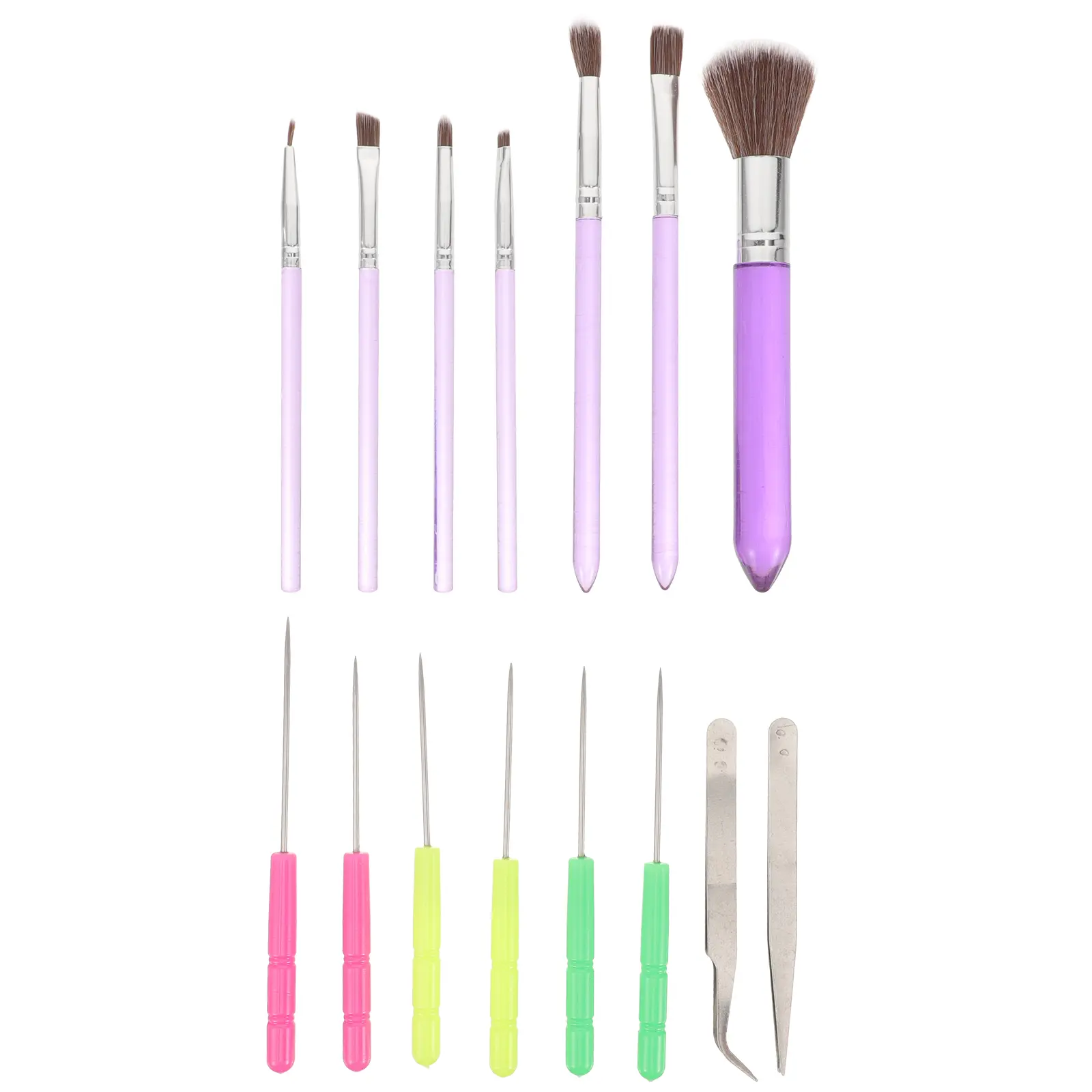 1 set Cake Tools Set Watercolor Brush Fondant Painting Watercolor Brush Set Brushes Kit Dessert Tool Plastic Steel