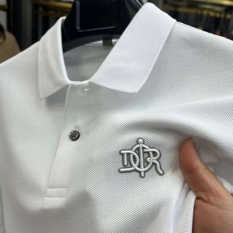High end 100% cotton short sleeve T-shirt men's lapel top 2024 summer new designer brand embroidery fashion casual polo shirt