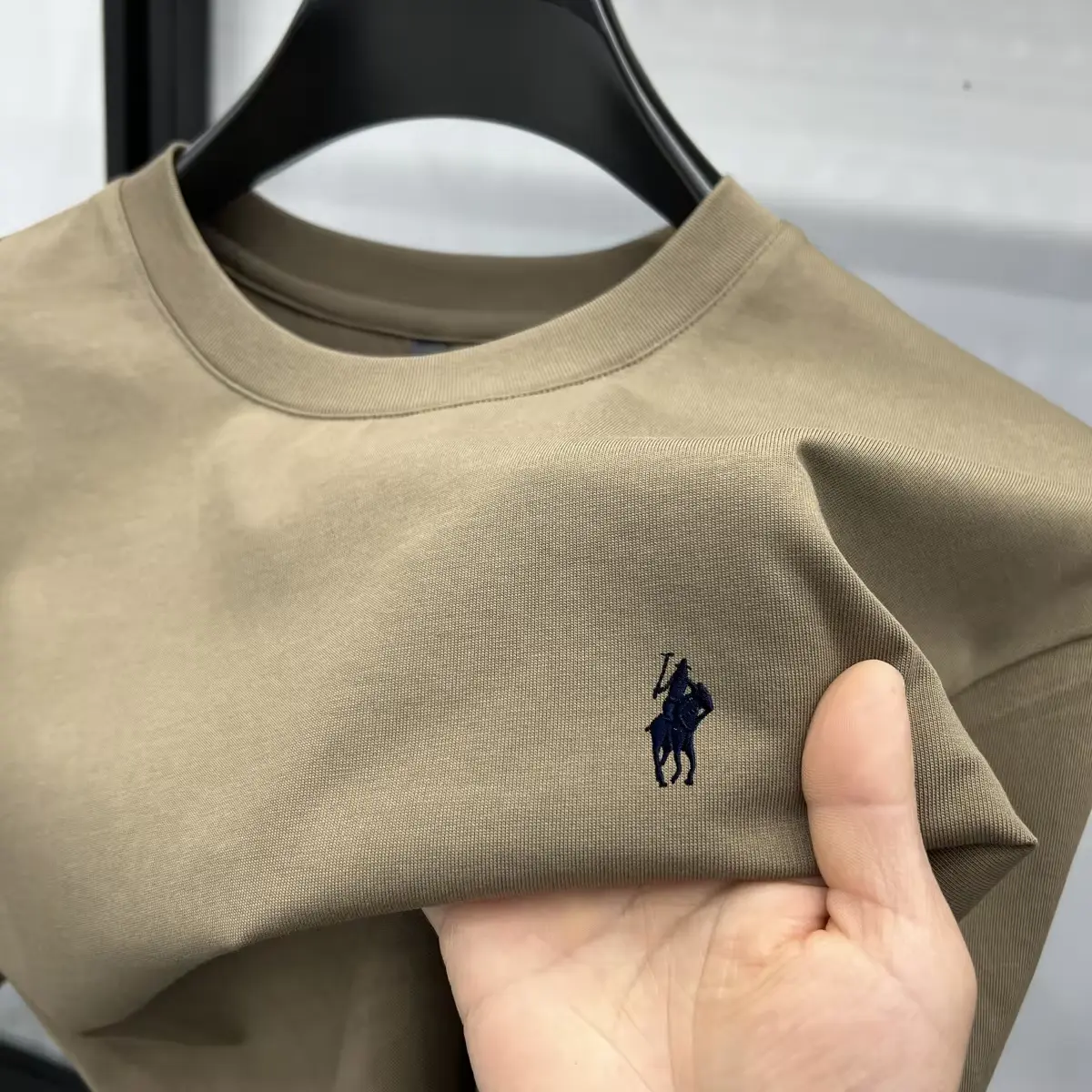 High end 100% cotton short sleeve T-shirt men's summer casual trend exquisite pony embroidery luxury brand Paul round neck top