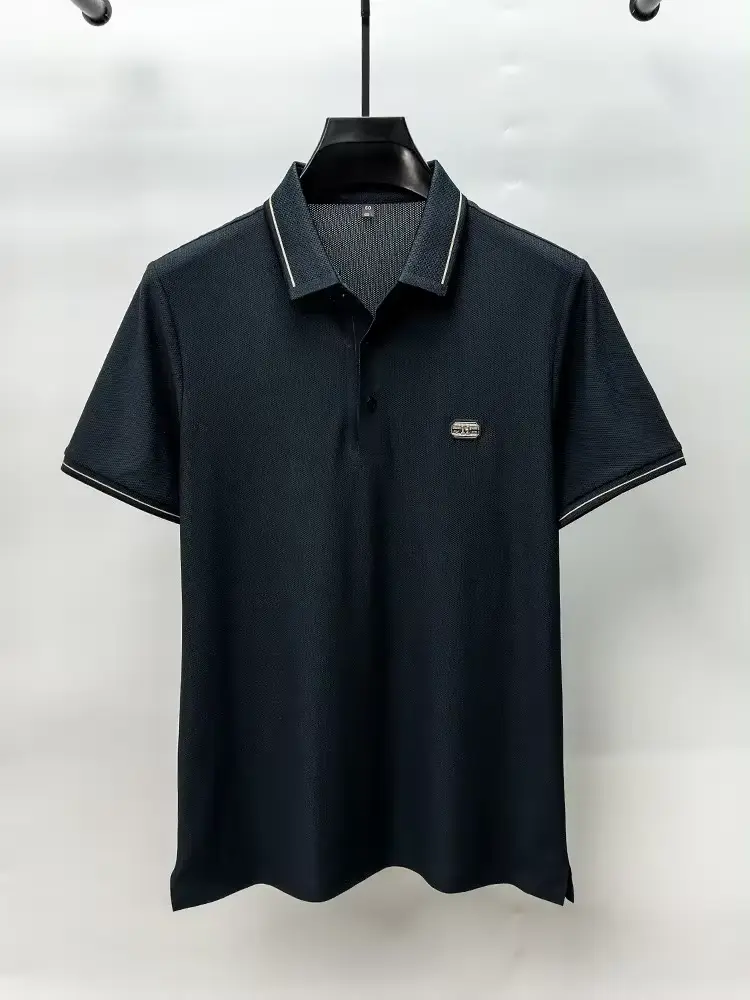 High end design badge printing short sleeve POLO shirt fashion brand men summer trend lapels casual T-shirt Comfortable cool top