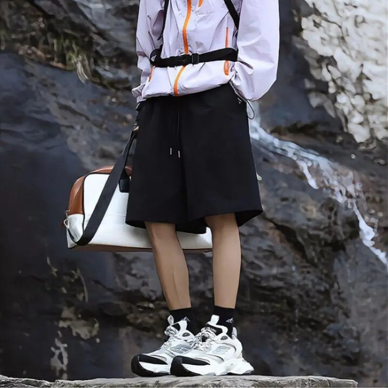 Outdoor hiking thin shorts men's summer outdoor sports five quarter pants functional style loose middle pants