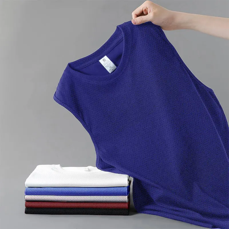 Solid color vest men's sports top training summer men's lightweight sports sleeveless T-shirt men's style camisole base shirt