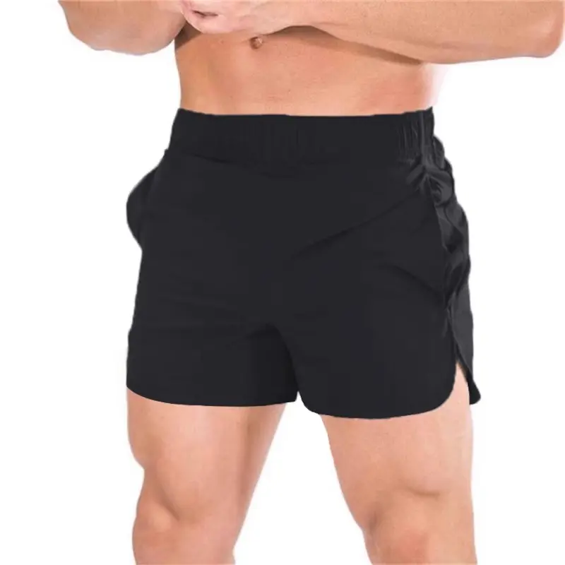 Fitness sports shorts men's three quarter pants marathon running breathable quick drying track and field squat loose beach