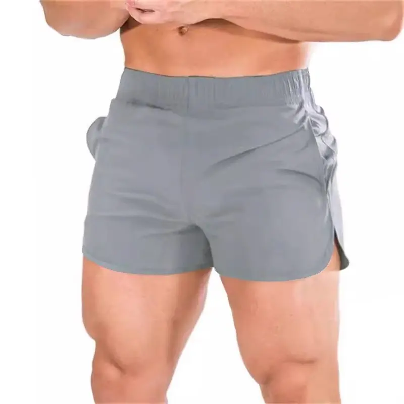 Fitness sports shorts men's three quarter pants marathon running breathable quick drying track and field squat loose beach
