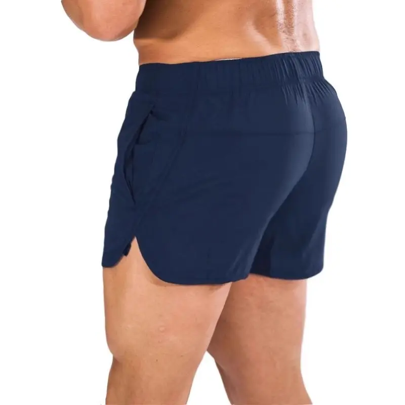 Fitness sports shorts men's three quarter pants marathon running breathable quick drying track and field squat loose beach