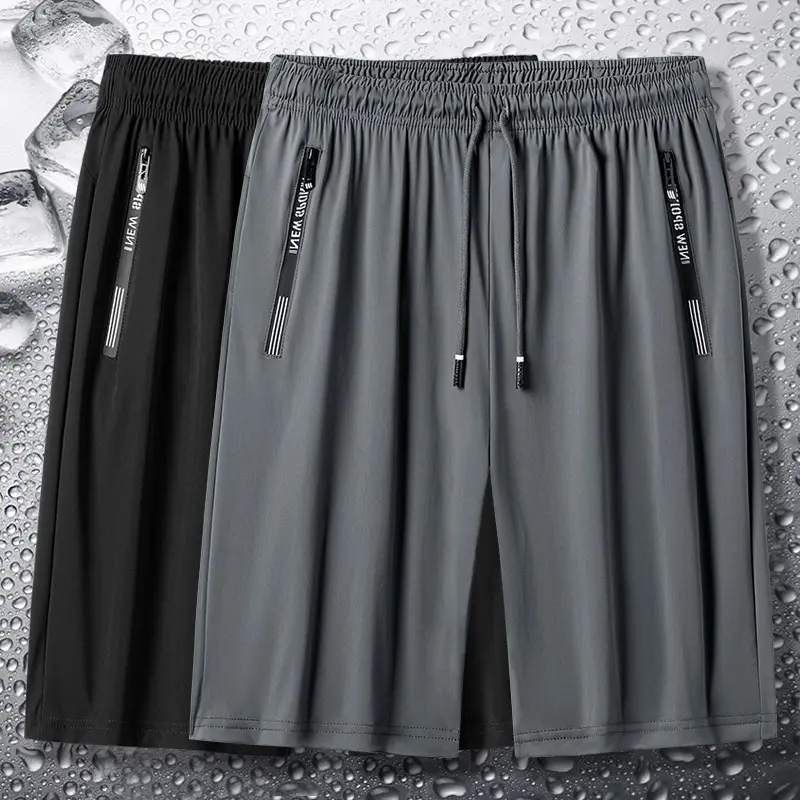 Men's summer comfortable five quarter shorts, men's loose sports shorts, breathable and elastic plus size men's shorts