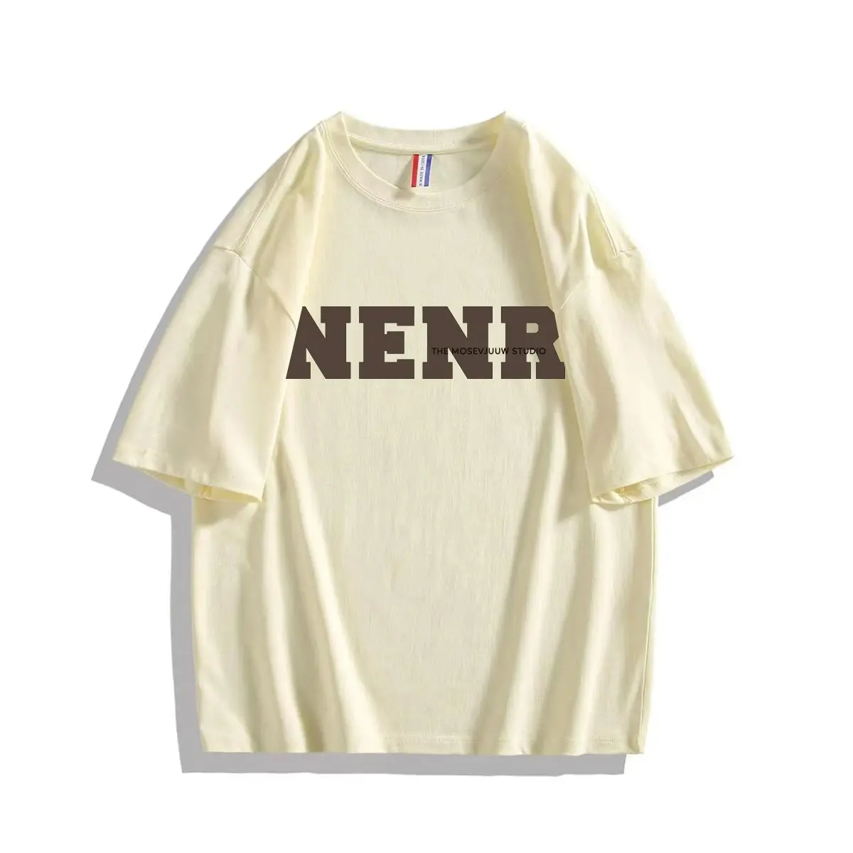 Short sleeved T-shirt men's summer trend half sleeved men's top loose trendy brand men's five quarter sleeved clothes