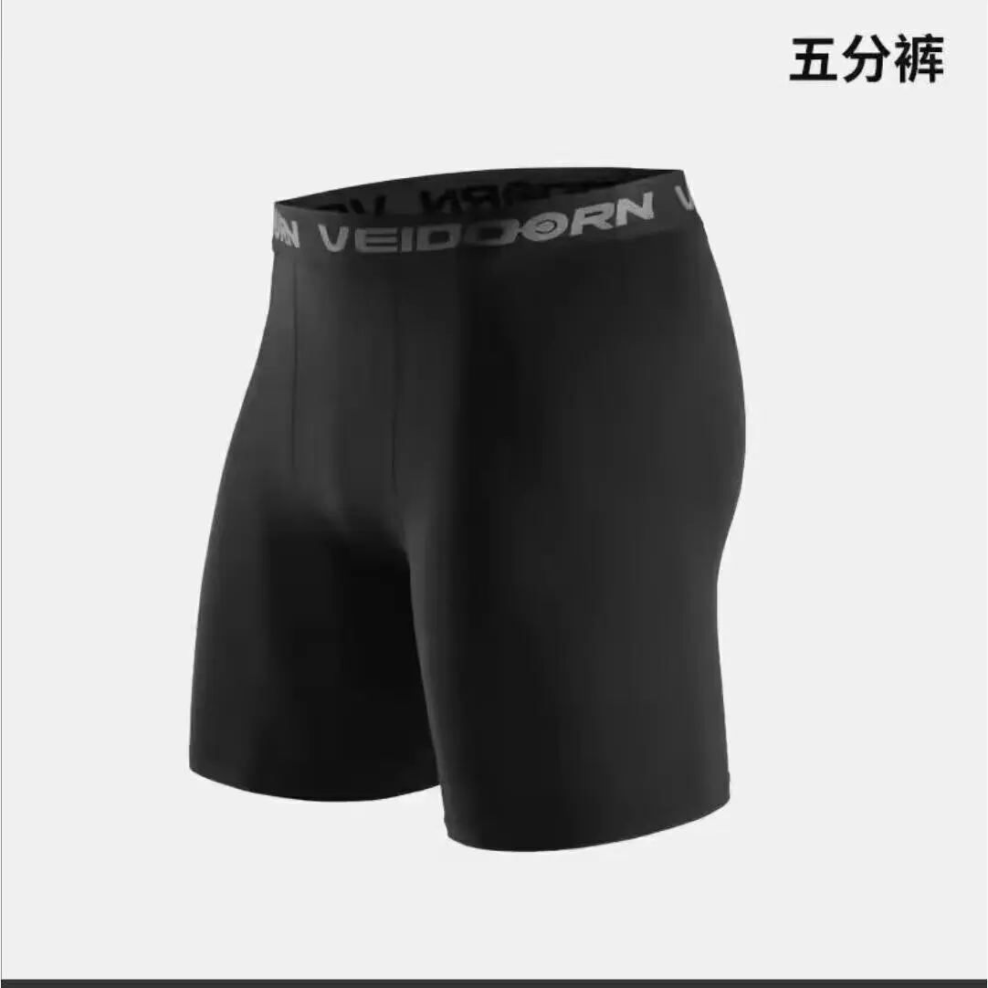 Sports tight shorts for men, track and field, basketball, football, running, base, sweat absorbing, high elasticity, shovel pant