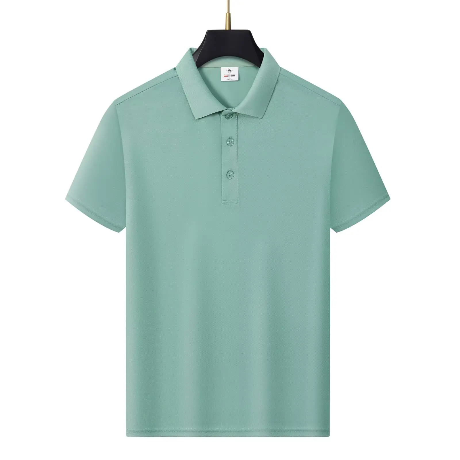 Men's summer ice silk running distance short sleeved polo shirt half sleeved T-shirt