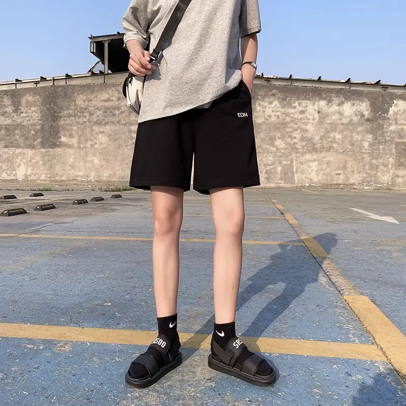 Five point sports shorts women's summer thin style new loose wide leg casual straight leg shorts